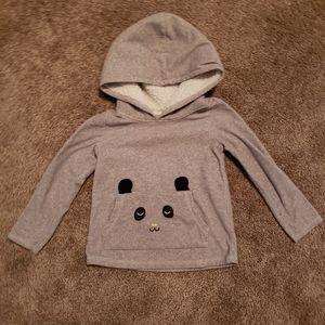 Gray fleece lined hoodie